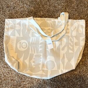 Vuori Geometric Cream Tote Bag